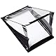 Wasserdichtes Klemmbrett A4 Hochformat von Paperdry, Schwarz, Starkes PVC mit Kälteschutz, Outdoor-Klemmbrett mit Deckel und Stauraum, Dokumentenhalter A4