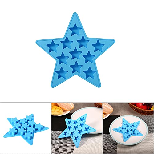 Molde para cubitos de hielo de silicona estrella miniatura 5