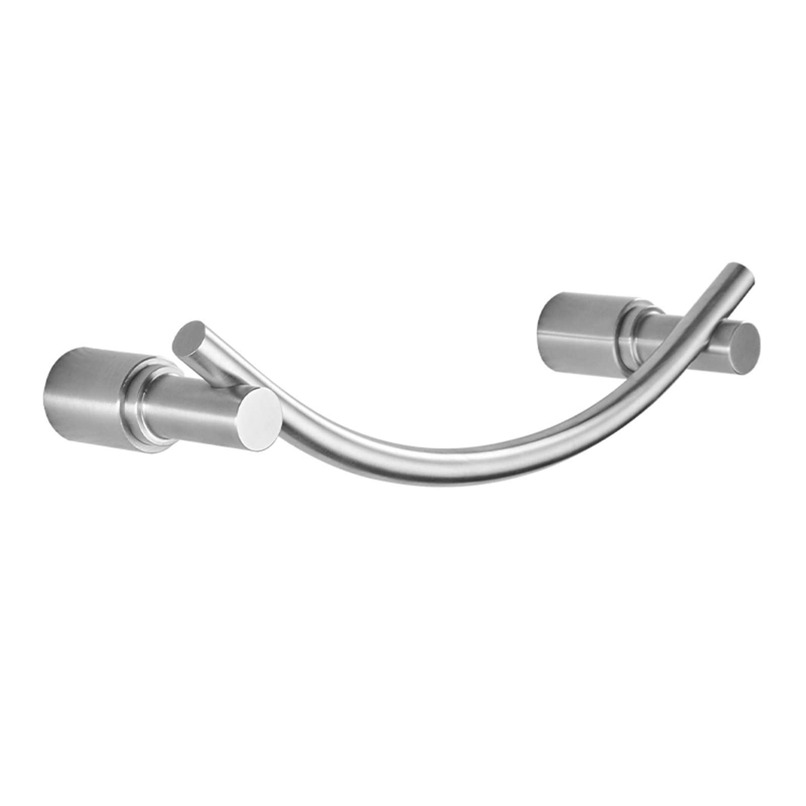 Toallero Individual, Toallero Montado en la Pared para Accesorios de Baño Y Cocina, Acero Inoxidable con Acabado Plateado Cepillado