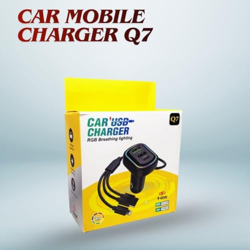 Image of MAXXOX 48W Car Power 16 Fast Car Charger with Dual Output, 48 Watts Total Fast Charging, Adapter for i -Phone & Android Smartphones and Tablets and Other Electronic Devices (Black)