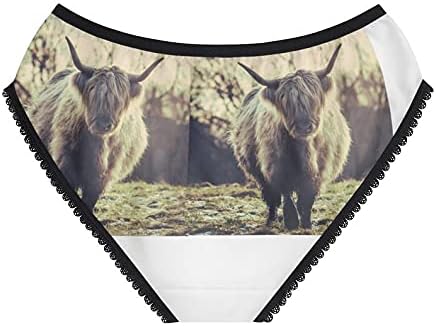 Scottish Highland Cow Panties, Scottish Highland Cow Underwear, Briefs, Cotton Briefs, Funny Underwear, Panties For Women