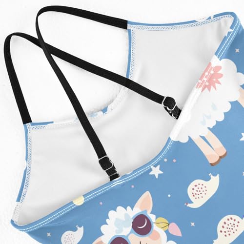 Image of Girls one Piece Swimsuit Summer UPF 50+ Quick Dry Beach Bathing Suit with Straps Swimwear 3-10 Years