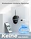 Reolink 5MP Solar Überwachungskamera Akku, 355°/140° Schwenkbar WLAN Kamera Outdoor Kabellos 2, 4/5GHz WiFi, Farbnachtsicht, Personen/Auto/Tiererkennung, Standalone, Argus PT(Schwarz)+Solarpanel