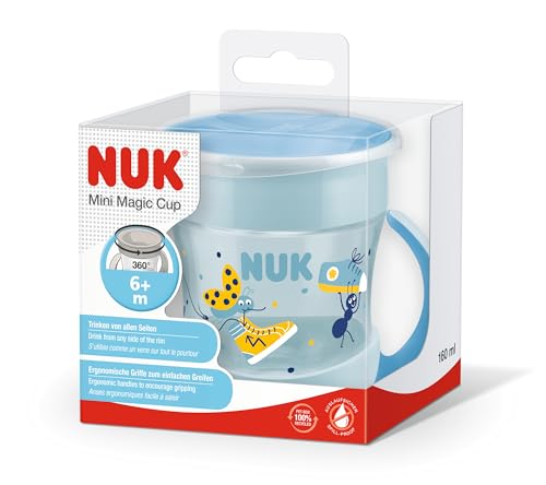 NUK 194398 Nuk Magic Cup Mini + 6M 160 ml , farblich sortiert, verschiedene Sticker-Designs (sortiertes Model) – Ansicht 3