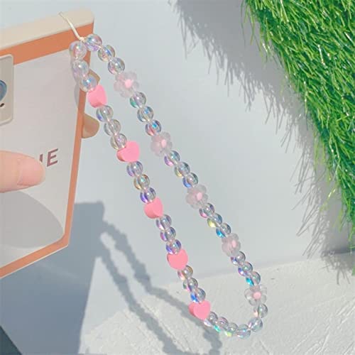 DSFG Nouvelle créativité Smiley Vinyl Heishi Chains Star Charm Evil Eye Jewelry Téléphone Chaîne Strape PÉDIBURE TÉLÉPHONE Mobile Phone Mobile