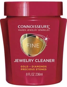 Miniatura 7 de Connoisseurs Limpiador de joyas para diamantes, platino y piedras preciosas con paño de pulido ultra suave, cesta y cepillo (limpiador de joyas