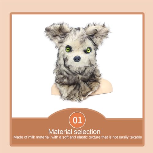 Máscara de lobo para asustar en el túnel del terror y eventos de Halloween 3