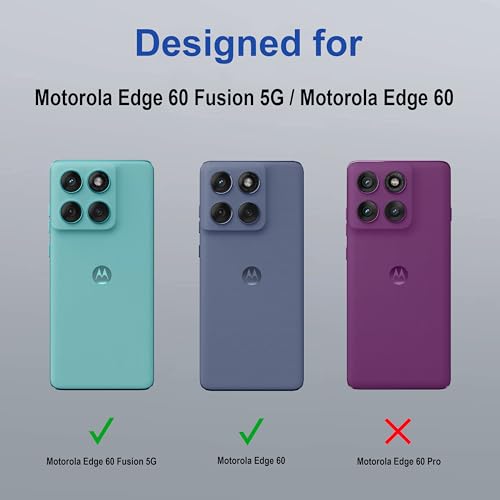 Image of amazon basics Back Case Cover for Motorola Edge 60 Fusion 5G | Compatible for Motorola Edge 60 Fusion 5G Back Cover | Case Cover with Camera Protection | (TPU + PC | Translucent Black)