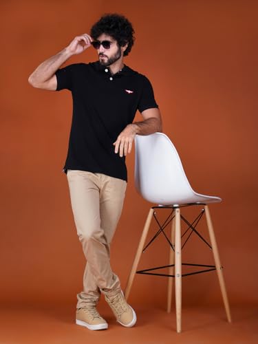 Image of Zvezda Men's Cotton Polo T-Shirt /European Fit /Half Sleeve Casual Wear for Daily Use /Soft Breathable Fabric /Stylish & Comfortable Polo for Office, Outing & Everyday Wear