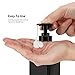 Segbeauty Shower Refillable Dispenser, 3pcs 16.9oz 500ml Pump Press Bottles with Labels, Empty Reusable Plastic Soap Dispenser Bathroom Shower Containers for Body Wash Shampoo Conditioner Lotion Black
