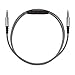 kwmobile Cavo cuffie microfono audio compatibile con cuffie - Cavo di ricambio 150cm Cavetto con telecomando e Jack 3.5mm - grigio scuro