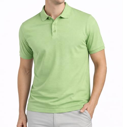 Image of Men's Plain Polo Neck T-Shirt | Comfortable | Stylish Casual & Smart Wear | Half Sleeve | Regular Fit