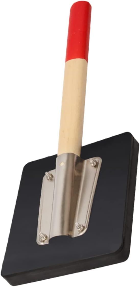 Paving Rubber Hammer with Wooden Handle Ergonomic Design for Tile Installation Durable Square Rubber Block for Flooring and Construction Projects