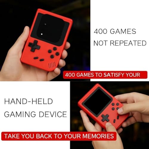 Image of Kidoyz 400 in 1 Video Game for Kids - Rechargeable Handheld Game Console with Classic Retro Games | Portable Mini Gaming Toy, TV Connect (AV Output) | Gift for Boys Girls 5 6 7 8 9 10+ Years (Classic)