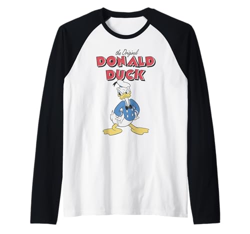 T-shirt baseball Donald Duck Disney original style raglan Mickey and Friends vintage