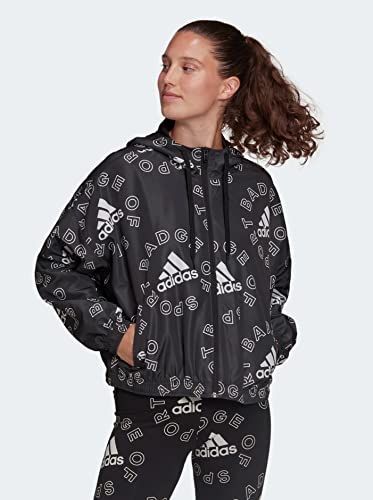 Coupe-vent adidas pour femme à coupe ample et imprimé logo - 2
