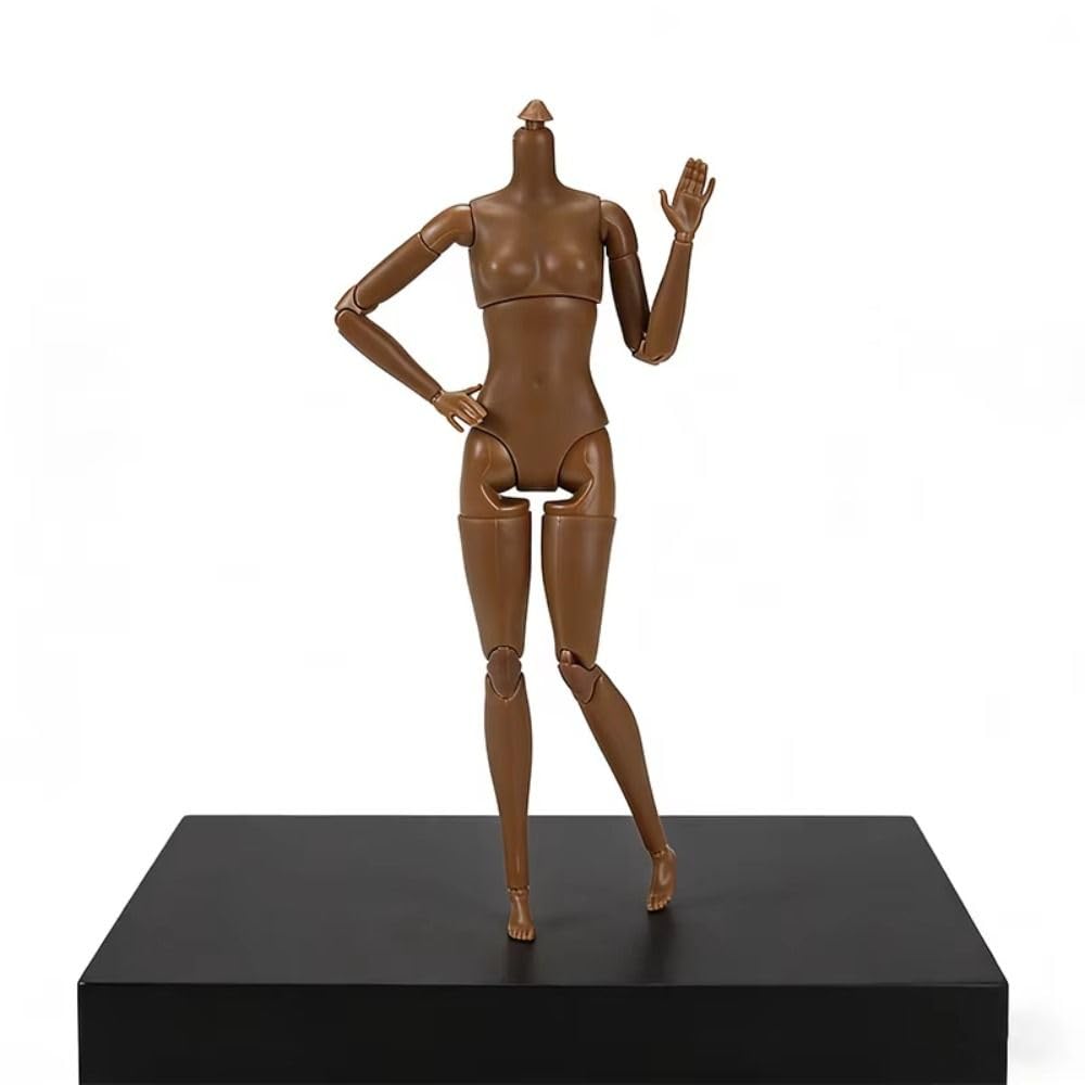 Bambola BJD 26 cm corpo muscoloso nuda bianco normale nero accessori per esercizi articolari