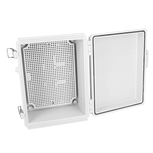 Jeanoko Caja de Conexiones Impermeable ABS Resistente a Impactos para Caja Electrónica para Interiores y Exteriores 220x170x110mm para Proyectos de Bricolaje