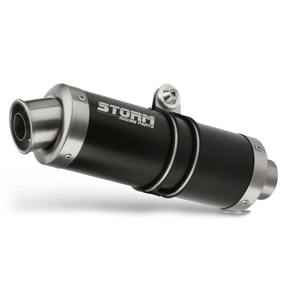 Scarico Moto Storm by Mivv Gp Nero acciaio inox Compatibile Con Yamaha Yzf 1000 R1 2002 > 2003