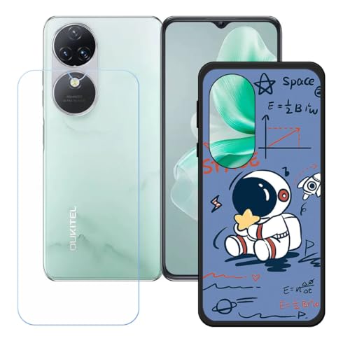 BMPNLSZ �K�p Oukitel C38+HD�����K���X�ɓK�����ėpTPU�P�[�X�A�V���J�Q���P�[�X�o���p�[�ی�o�b�N�P�[�X-Oukitel C38�ɓK����9�d�x�X�N���C�u�h�~�X�N���[���v���e�N�^(6,6") KE82