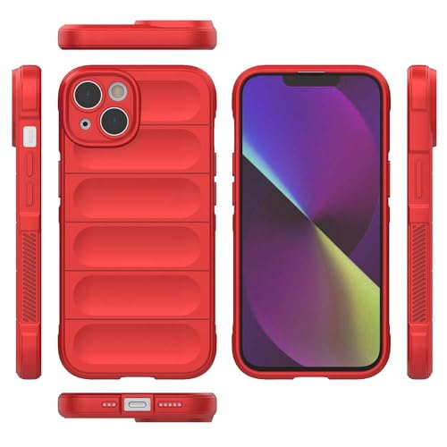 Image of amazon basics Basic Case for Apple iPhone 14 (Silicone Red)