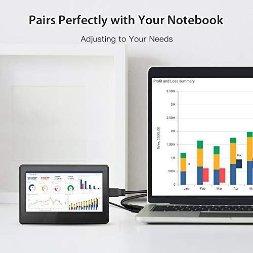 Raspberry Pi Display mit Touch Screen, ELECROW 7-Zoll Touchscreen Monitor 1024×600 IPS Portable Mini Monitor für Raspberry Pi, PC, BB Black, Banana Pi, Jetson Nano - Image 4