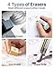 STAGEEK 37PCS Art Mechanical Pencil Set, Drafting Pencil 5 Sizes- 0.3, 0.5, 0.7, 0.9MM & 2PCS 2.0MM Mechanical Drawing Pencils with 492PCS Leads (6B 4B 2B HB 2H 4H Color) for Artist Sketching Drawing