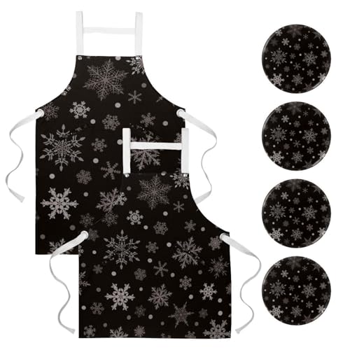 Tablier de serveuse pour restaurant et nettoyage de la maison lot de 2