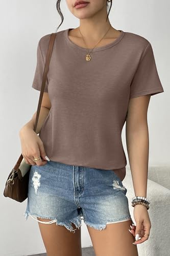 Womens 3 Pack T Shirts Basic Short Sleeve Tees Crewneck Fashion Tops Loose2