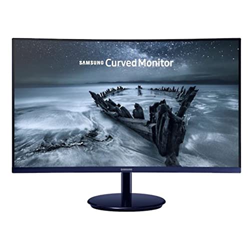 SAMSUNG C32T550FDU Ecran PC Incurvé 1000R, Dalle VA 32', Résolution Full HD (1920 x 1080), 75 Hz, 4ms, AMD FreeSync, Noir