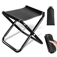YuLiMirich Klapphocker Campinghocker 200kg (440lbs) - 30cm Camping Hocker, Tragbarer Klapphocker Faltbar mit Aufbewahrungstasche, Hocker Klappb für Angeln, Reisen, Garten, Strand, Wandern, Grillen