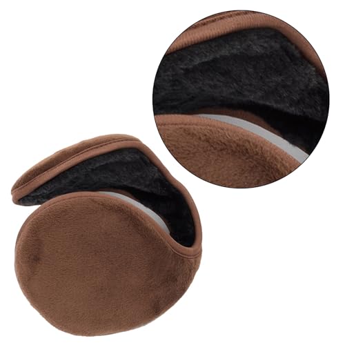 MOMOJIA Ear Warmer, Winter Ear Warmers Behind-The-Head Adjustable Earmuffs Ear Warm Protector Thicken Plush Earmuff Ear3