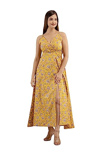 Image of DMP FASHION Women's Cottion Printed Classic Trendy Fashion Dress