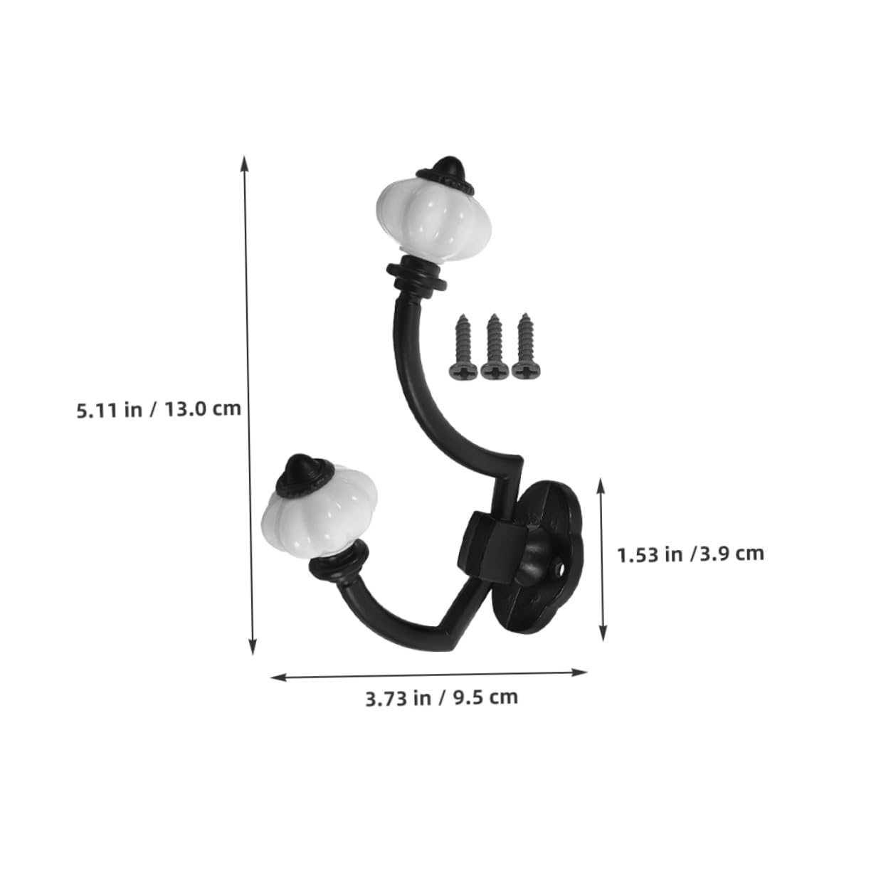 Didiseaon 5 Piezas Gancho Doble para y Sombreros de Aleación de Zinc Retro Diseño de Doble Cabeza para Colgar Ropa Toallas y Sombreros Perchero Vintage para Pared Ahorro de Entrada y Baño