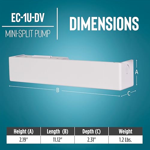 Image of Little Giant EC-1U-DV 110-240V, 2.5 GPH Mini-Split Condensate Pump