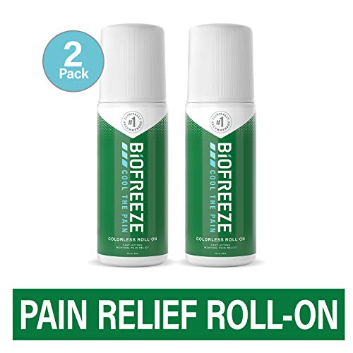 Biofreeze Pain Relief Roll On 3 oz Colorless Roll On Fast Acting Long