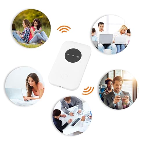 Hotspot WiFi 4G, Modem USB Portatile, Hotspot Mobile da 300 Mbps Connetti Fino a 10 Dispositivi, Router da 3200 MAh con Slot per Schede SIM per Viaggi, Viaggio D'affari,