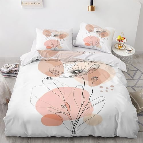 Housse couette en microfibre douce 90x190 cm à fermeture éclair - 2
