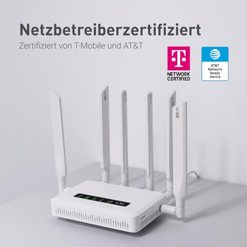 GL.iNet GL-X3000 (Spitz AX) 5G Router SIM Karte Wi-Fi 6, Mobiler WLAN Router SIM Karte 5G LTE, AX Dual-SIM Gigacube Netzwerkgeräte, VPN, OpenWrt, Secure Cellular Router for Office, Retail, Events