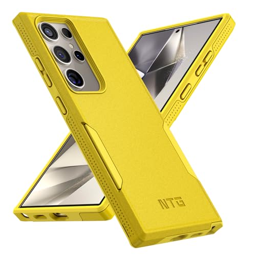 NTG for Samsung Galaxy S24 Ultra Case, [2 Layer Structure Protection] [Military Grade Anti-Drop] Lightweight Shockproof Protective Phone Case for Galaxy S24 Ultra 5G 6.8 inch 2024-Yellow