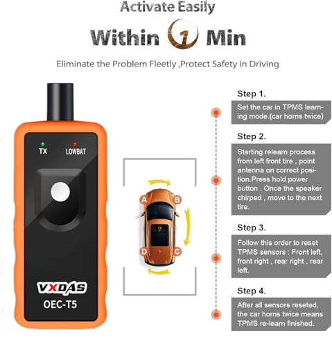 VXDAS TPMS Relearn Tool for GM