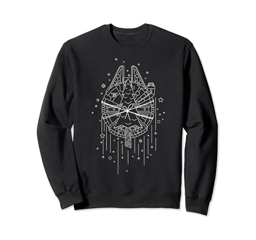Star Wars Christmas Millennium Falcon Tree Transport Sweatshirt