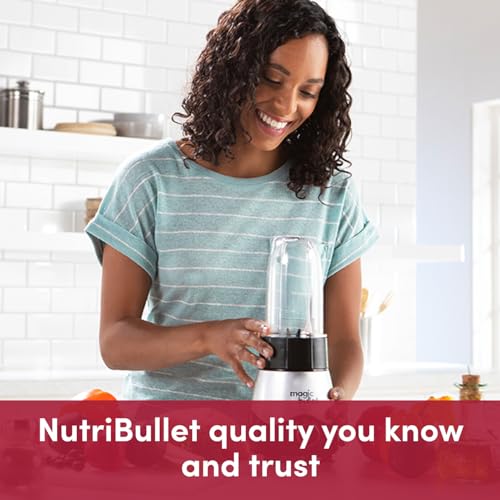 nutribullet magic bullet Kitchen Express - All-in-one Food Processor & Blender - 830ml Capacity - Precise Control - Blend, Chop, Mix & Slice - Ideal for Smoothies & Healthy Meal Preparation - 250W - Image 6