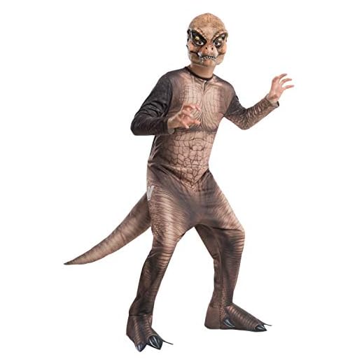 Jurassic World - Disfraz de dinosaurio T-Rex para niños, infantil talla 5-7 años (Rubie's 610814-M)