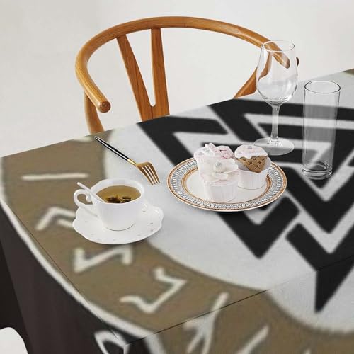 Nappe Viking 3D infroissable et antitache pour table de cuisine - 3