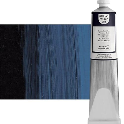 LUKAS STUDIO OIL 200 ml, Ölfarbe in Premium-Qualität, Farbton Preussischblau LUKAS STUDIO OIL 200 ml, Ölfarbe in Premium-Qualität, Farbton Preussischblau