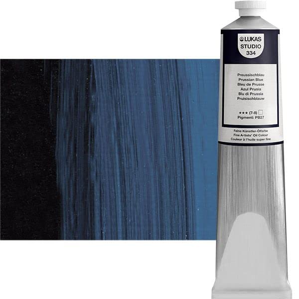 Peinture à l'huile Lukas Studio bleu prusse pour l'atelier d'artiste