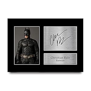 HWC Trading Christian Bale Signed Autograph Printed A4 Batman The Dark Knight Play Picture Photo Print