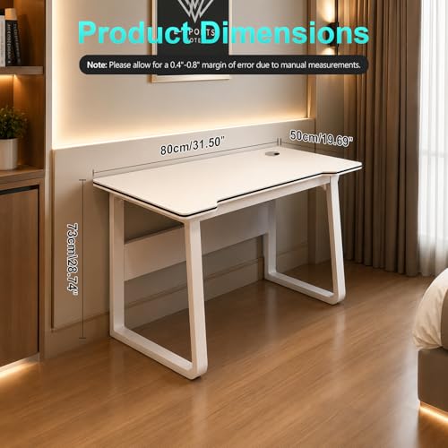 Image of Gaming Desk Computer Writing Table Student Art Modren Simple Style PC Wood Suitable Portable Desk for Home, Office