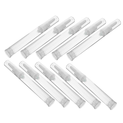 ADOCARN 10 Stücke Augencreme Vakuumflaschen 15 Ml Airless-pumpspender Für Reise-hautpflegebehälter Pumpe